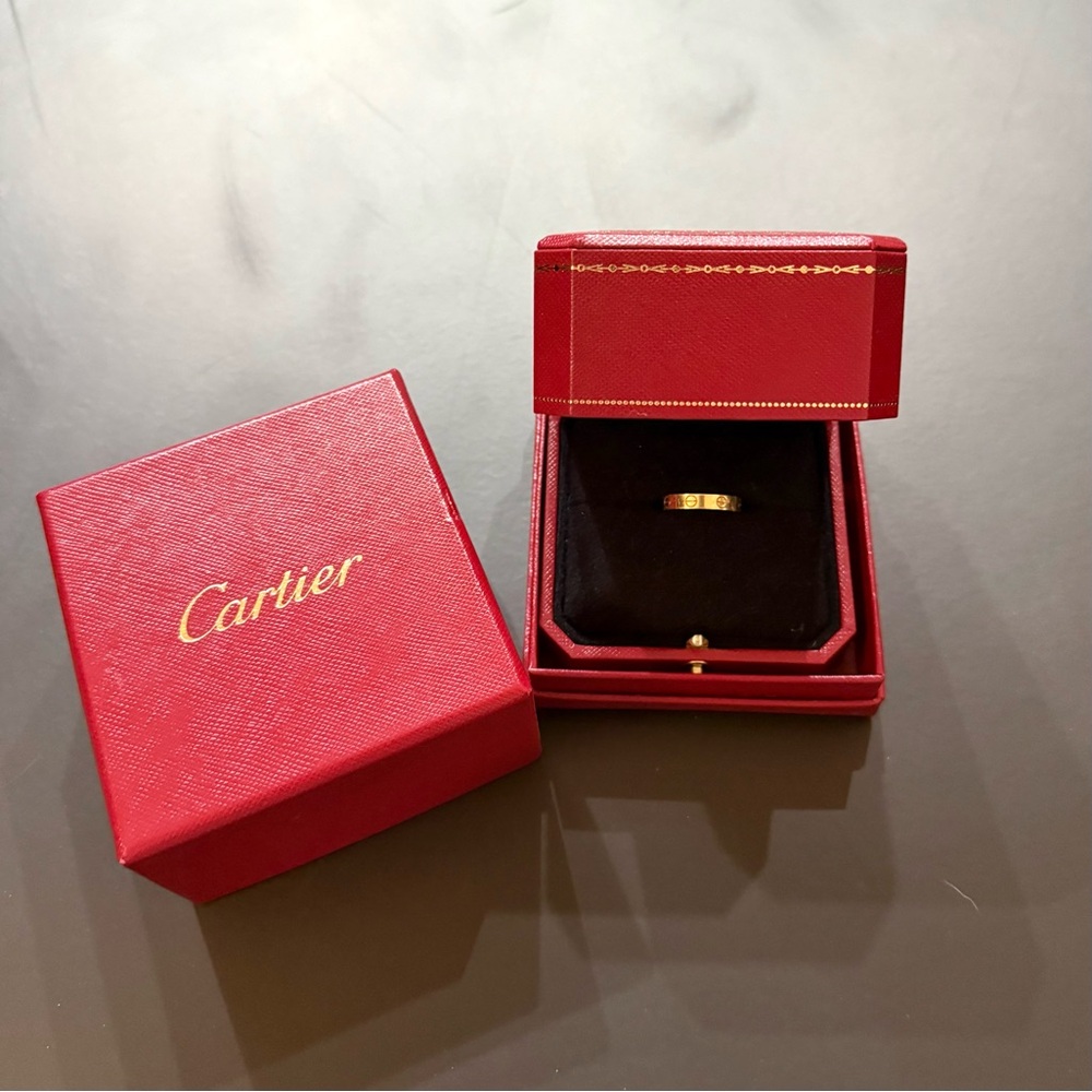 Cartier Love Ring Small Model Gold 52 AU 750 [SIZE 52]